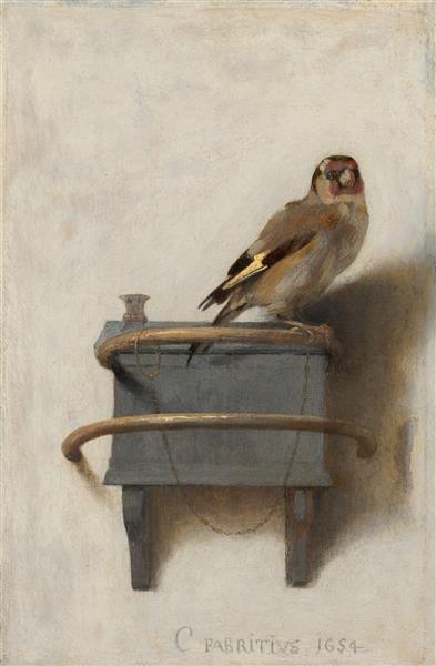 The Goldfinch, 1654 - Carel Fabritius