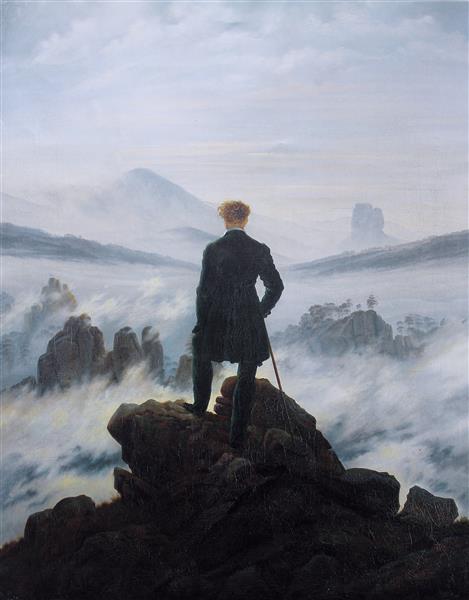 Der Wanderer über dem Nebelmeer, 1818 - Caspar David Friedrich