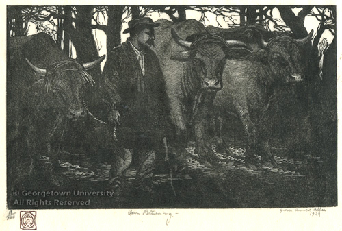 Oxen Returning, 1929 - Grace Albee