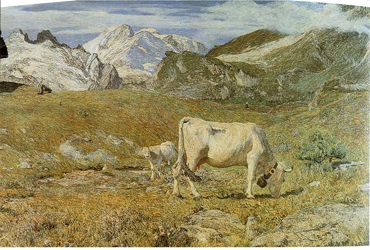 Frühlingsweide, 1896 - Giovanni Segantini