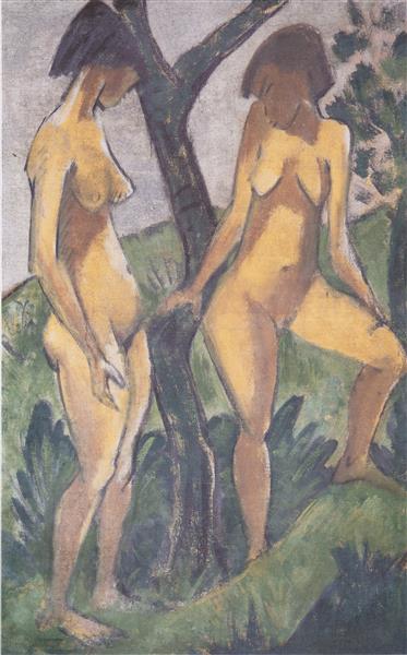 Zwei Mädchen, 1927 - Отто Мюллер
