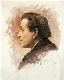 Portrait of François Coppée (1842-1908) - Поль Шабас
