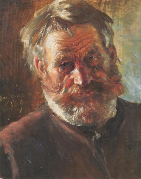 Head of An Old Man, 1889 - Леон Ян Вычулковский