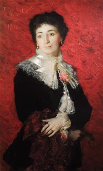 Portrait of a Lady, 1881 - Леон Ян Вычулковский