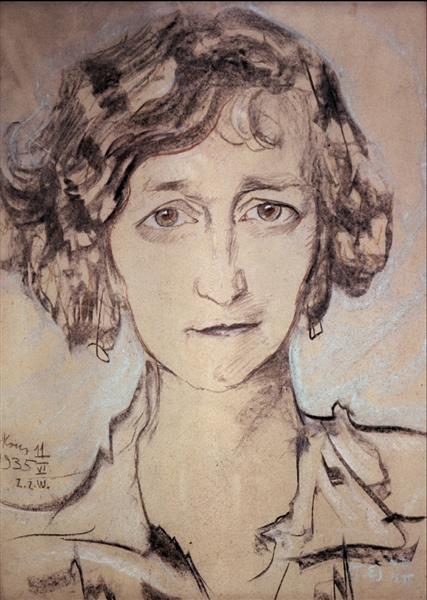Portrait of Zofia Romer, 1935 - Станислав Игнаций Виткевич