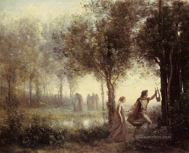 Orpheus Leading Eurydice from the Underworld, 1861 - 柯洛