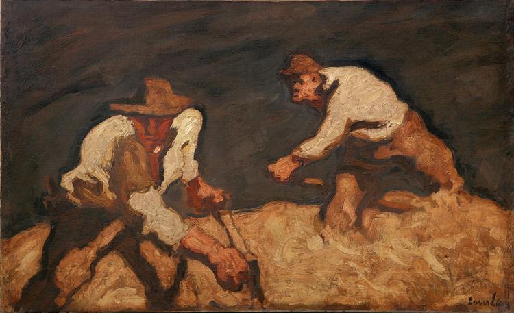Reapers in a Gatheringstorm, 1912 - Albin Egger-Lienz