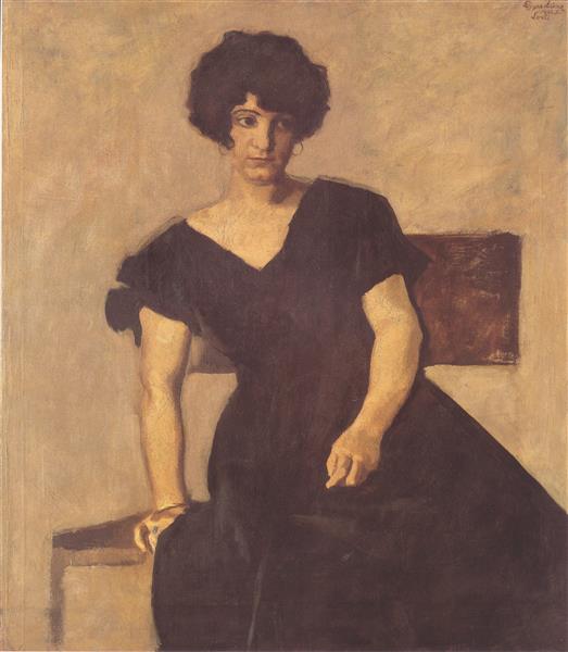 Des Künstlers Tochter Lorli, 1922 - Albin Egger-Lienz