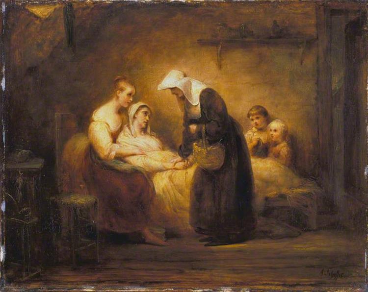 The Sister of Mercy, 1831 - Арі Шеффер