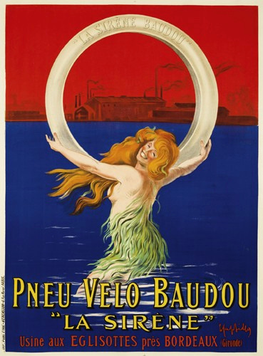 Pneu Baudou "la Sirène", 1910 - Leonetto Cappiello