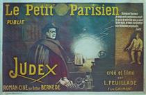 Affiche Par Leonetto Cappiello Pour Le Film Et Le Feuilleton Judex 1916. Grand Format 160x240 Cm. Imprimeur Vercasson, Paris. - Leonetto Cappiello