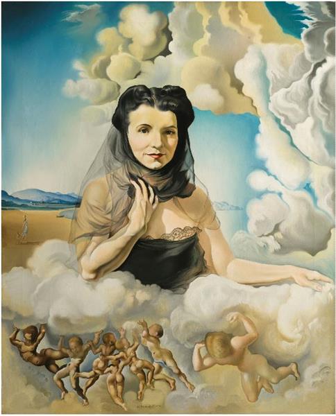 Portrait of Mrs. Ortiz De Linares, 1942 - 達利