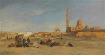 View of the tombs of the caliphs of Cairo - Hermann David Salomon Corrodi
