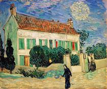 La Maison blanche, la nuit - Vincent van Gogh
