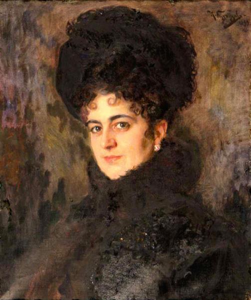 Portrait of Rakhil Semenovna Isakovich, 1899 - Nikolai Dmitriyevich Kuznetsov