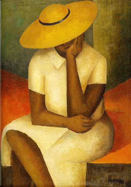 Girl With Yellow Hat, 1936 - Norman Lewis