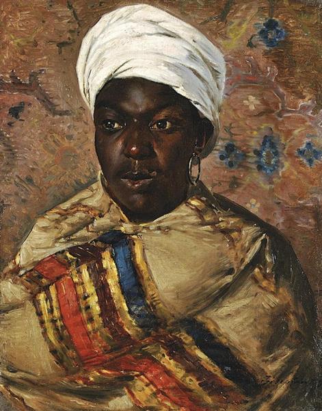 Portrait of a North African Lady - Cesare Biseo