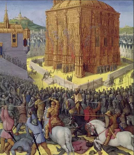 The Siege of Jerusalem by Nebuchadnezzar, c.1470 - Jean Fouquet
