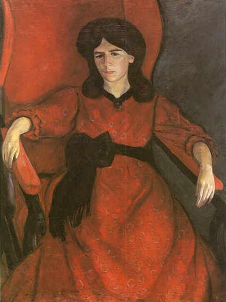 Lisa in a Chair, 1910 - Роберт Рафаилович Фальк