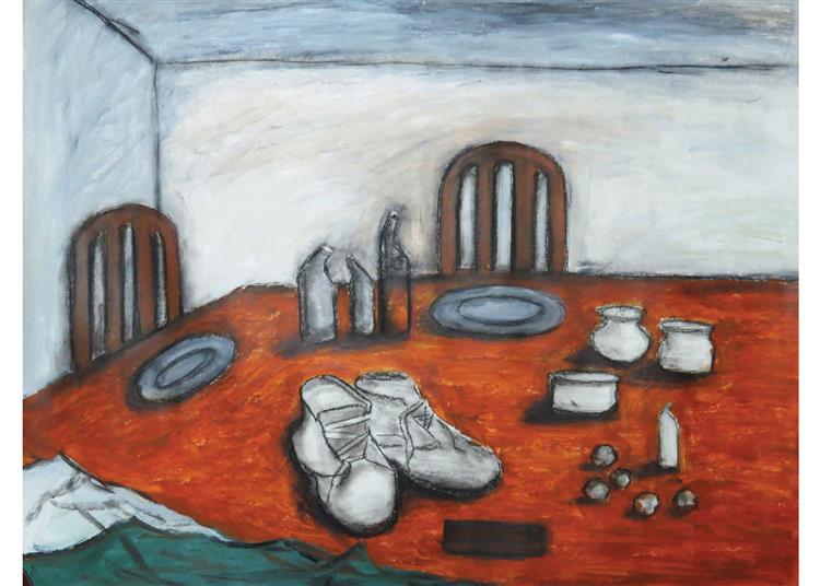 Shoes on a table, 2017 - A.Mishra
