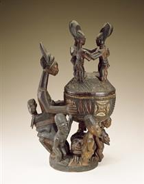 Bowl with figures - Olowe of Ise