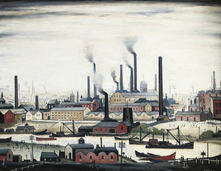 A River Bank, 1947 - L. S. Lowry