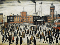 Going to Work - L.S. Lowry
