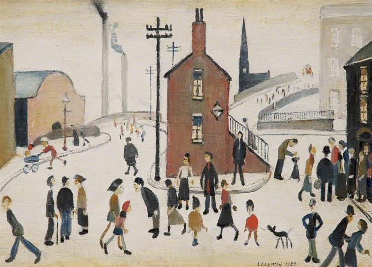 Street Scene, 1937 - L. S. Lowry