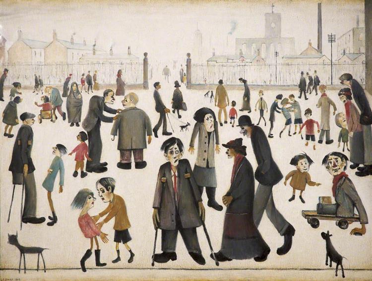 The Cripples, 1949 - Lawrence Stephen Lowry