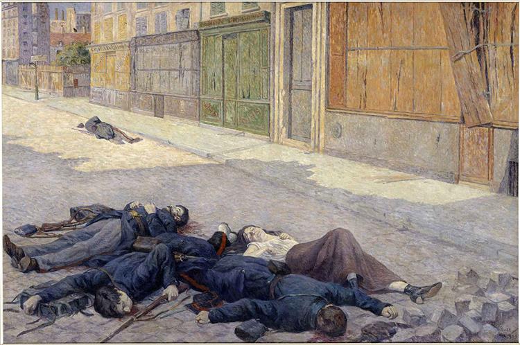 Une Rue De Paris En Mai 1871, c.1903 - c.1905 - Maximilien Luce