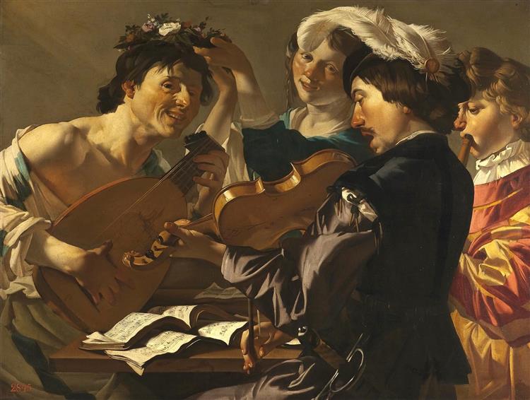 Concert, 1623 - Дірк ван Бабюрен