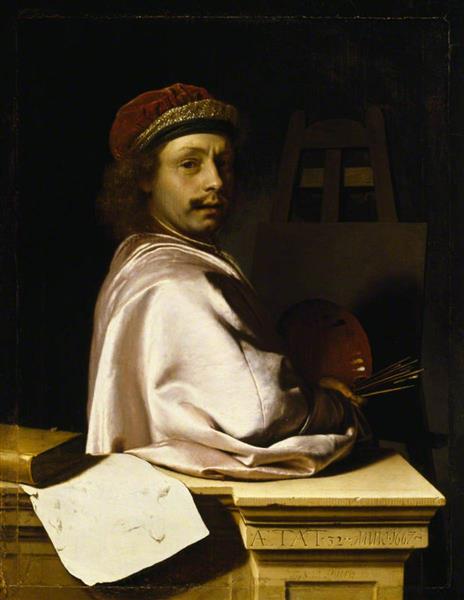 Self Portrait, Aged 32, 1667 - Франц ван Мирис