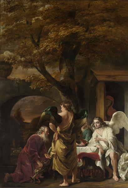 Abraham Receiving the Three Angels, 1663 - Ferdinand Bol