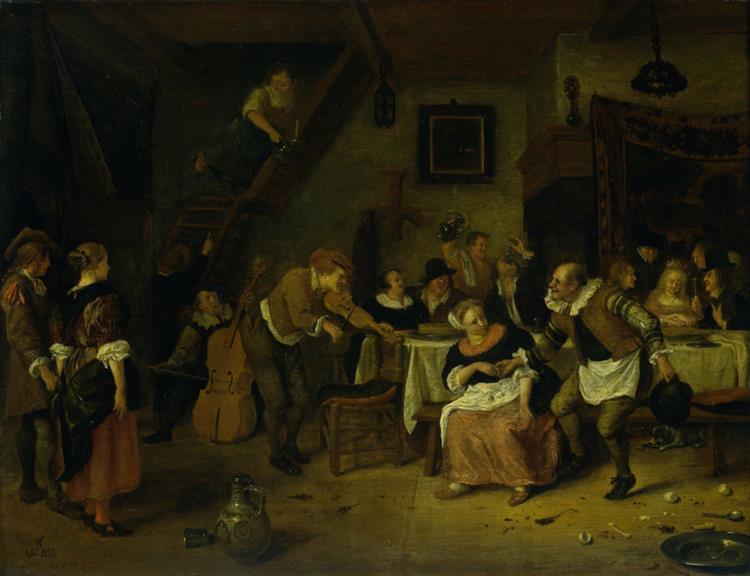 Casamento Camponês, 1672 - Jan Steen