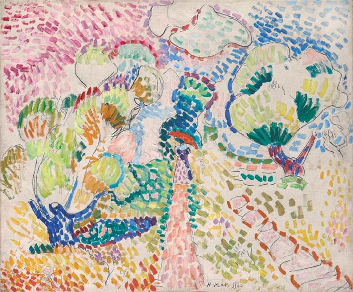 Madame Matisse in the Olive Grove, 1905 - 馬蒂斯
