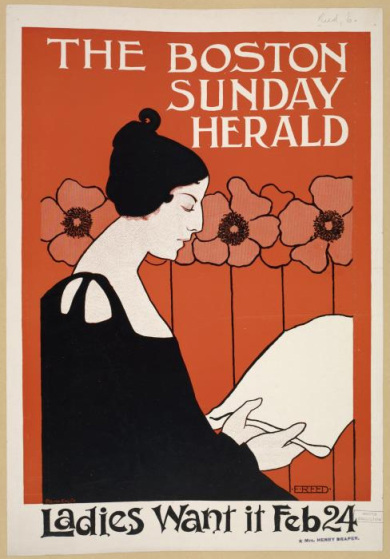 Boston Sunday Herald February 24th, 1895 - Ethel Reed