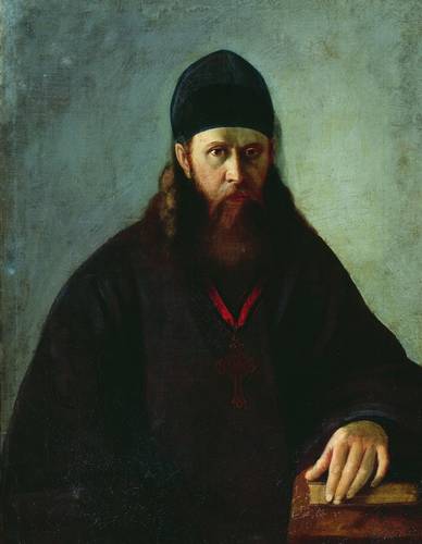 Portrait of a Priest P.V. Udintsev - Alexei Korzukhin