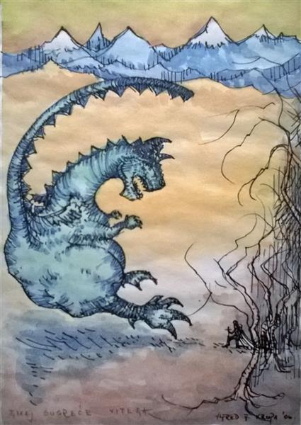 Dragon encounters the knight, 2006 - Alfred Freddy Krupa