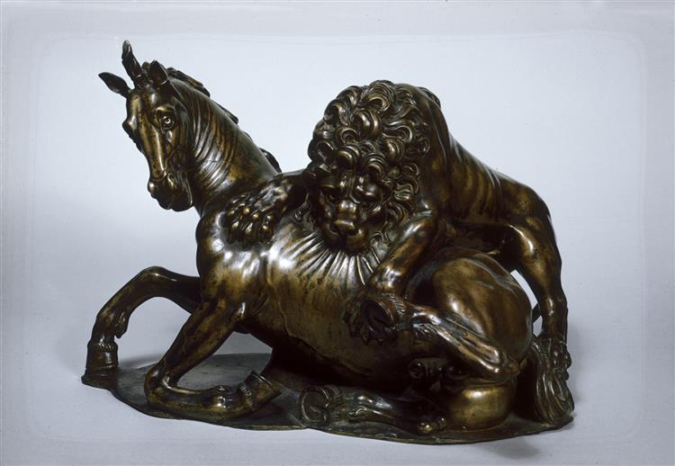Lion Attacking a Horse - Juan de Bolonia
