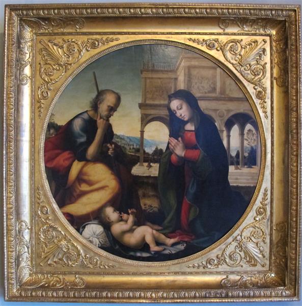 Adoration of the Child - Mariotto Albertinelli