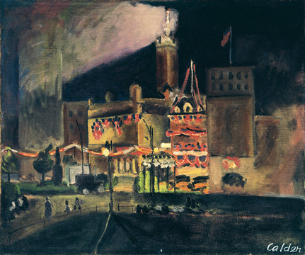 Old Madison Square Garden and Democrats, 1924 - Alexander Calder