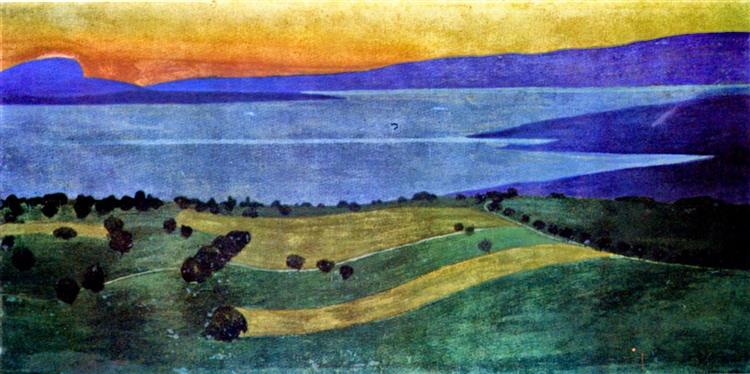 The Lake Leman, effect of the evening, 1900 - Félix Vallotton