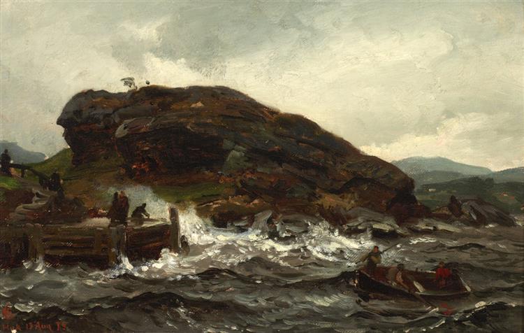 tordenveirsstudie, 1873 - Hans Fredrik Gude