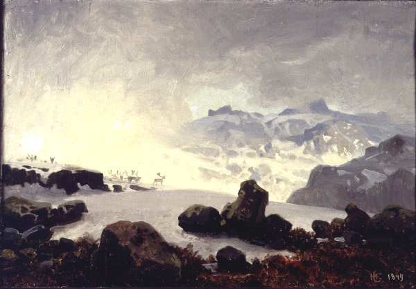 From the Mountains, 1849 - Hans Gude