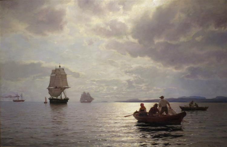 the Oslo Fjord, 1873 - Ханс Гуде
