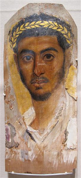 Fayum Mummy Portrait, 53 - Mumienporträt