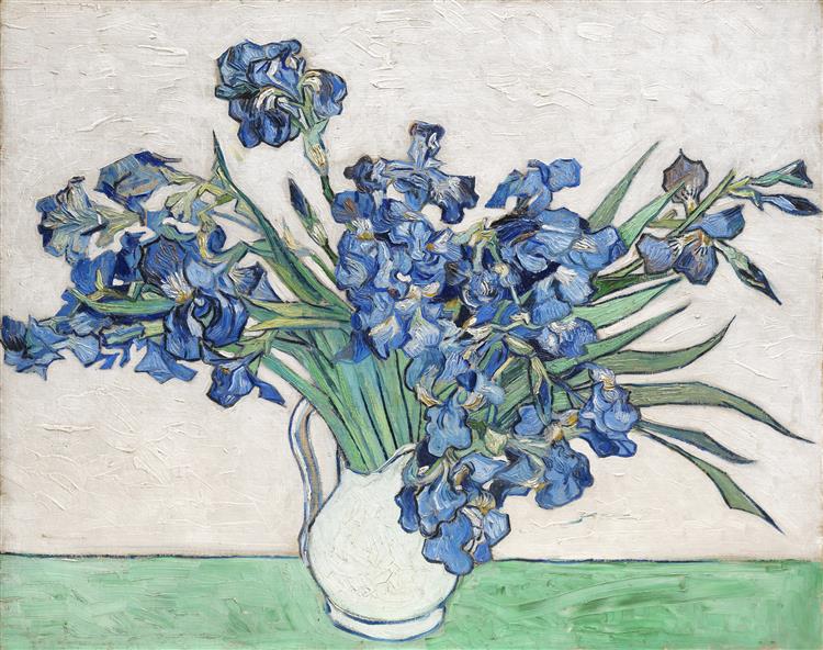 Vase with Irises, 1890 - Винсент Ван Гог