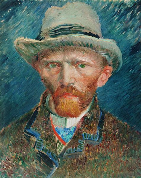 Self Portrait with a Grey Felt Hat, 1887 - Vincent van Gogh
