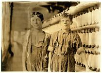 Leopold Daigneau and Arsene Lussier, Back Roping Boys, Burlington, Vermont, 1909 - Lewis Hine