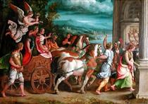 The Triumph of Titus and Vespasian - Джулио Романо